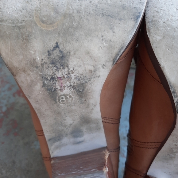 Seychelles anthro leather boots with bows + fringe size 8.5 - Picture 6 of 7